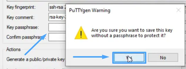 Giới thiệu Ubuntu Server 18.04 - Cài đặt nâng cấp Ubuntu Server 18.04 LTS 85 PuTTYgen sẽ hỏi xác thực ngăn người dùng bỏ sót