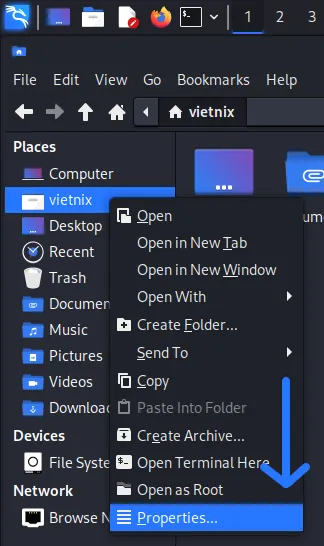 Cách đếm file trong thư mục (directory) trên Linux 34 Nhấn chuột phải vào file và chọn Properties