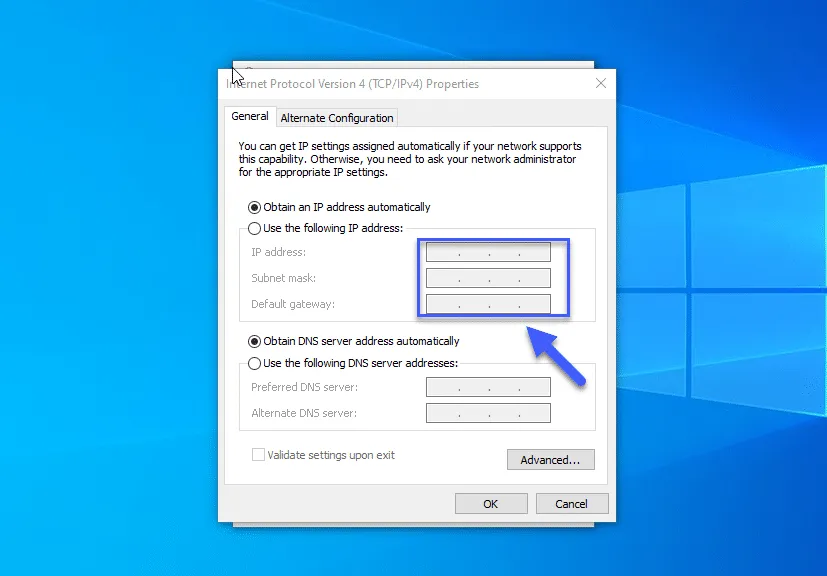 Cách đổi IP máy tính Win 7, Win 10 siêu đơn giản 13 Nhập địa chỉ IP mới