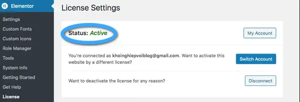 Elementor Pro là gì? Tổng quan về Page Builder phổ biến, tốt nhất hiện nay 41 Kích hoạt License cho Elementor Pro