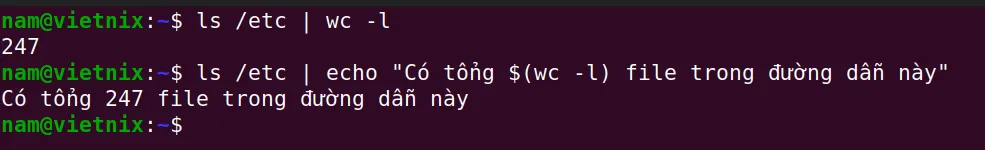 Cách đếm file trong thư mục (directory) trên Linux 22 Đếm file trong thư mục trên Linux bằng lệnh wc