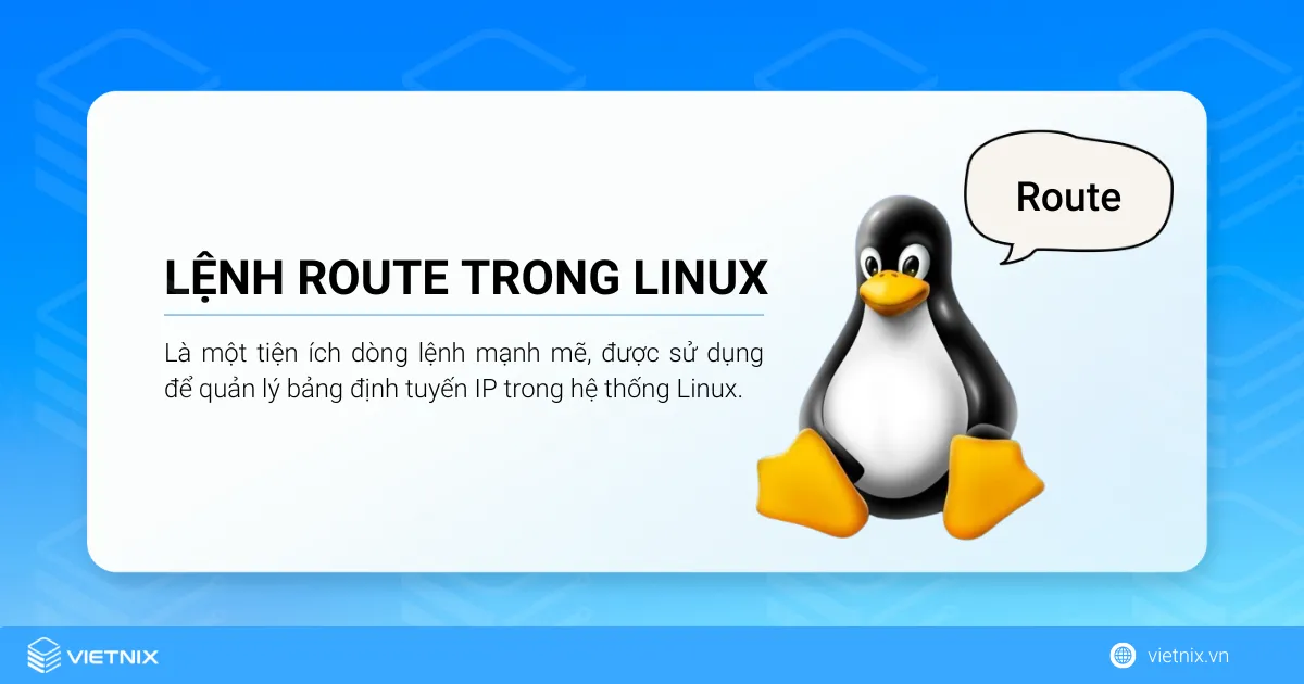 Tìm hiểu về lệnh route trong Linux