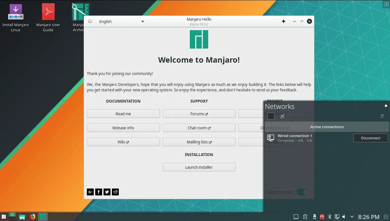 Hướng dẫn cài đặt Manjaro Linux cho PC 25 Kết nối mạng cho Manjaro