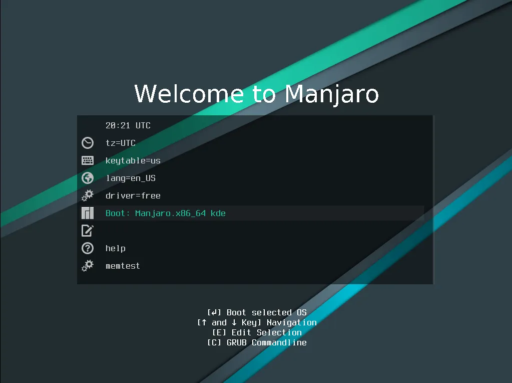 Hướng dẫn cài đặt Manjaro Linux cho PC 22 Chọn file boot đã tải về và bắt đầu cài đặt
