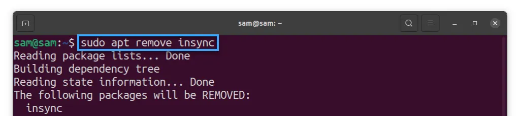 Cách sử dụng OneDrive trong Linux đơn giản nhất 33 Xóa insync khỏi hệ thống