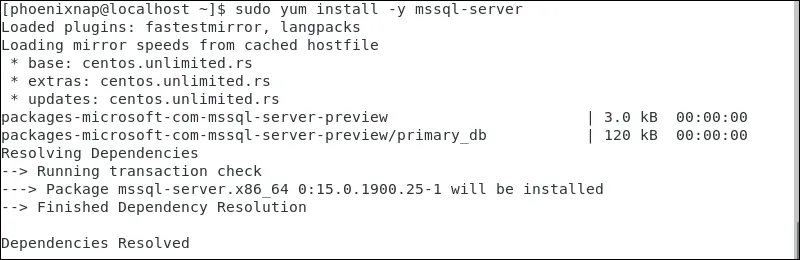 Hướng dẫn cài đặt và sử dụng SQL Server trên Linux 42 Cài đặt SQL Server