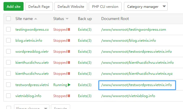 4 bước cài đặt thủ công Wordpress trên aaPanel 29 Truy cập vào file của website
