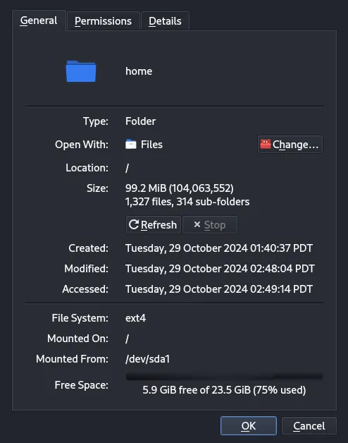 Cách đếm file trong thư mục (directory) trên Linux 32 Xem số lượng file tại mục Size