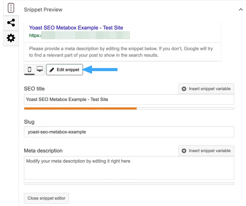 Yoast SEO là gì? Cách cài đặt và hướng dẫn sử dụng Yoast SEO cho người mới 64 Chọn Edit Snippet
