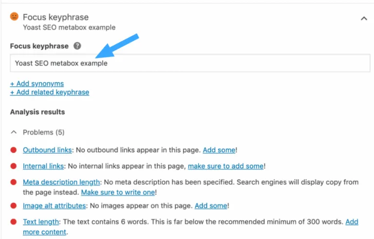 Yoast SEO là gì? Cách cài đặt và hướng dẫn sử dụng Yoast SEO cho người mới 66 Thêm từ khóa chính