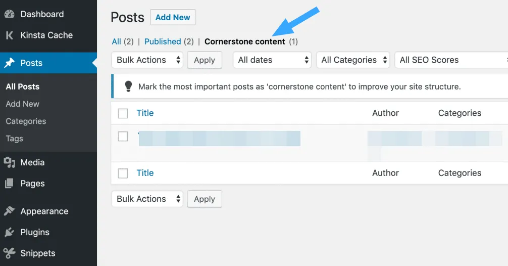 Yoast SEO là gì? Cách cài đặt và hướng dẫn sử dụng Yoast SEO cho người mới 68 Sắp xếp theo danh sách bài đăng hoặc trang dựa trên nội dung cơ bản đó