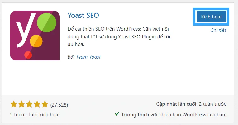 Yoast SEO là gì? Cách cài đặt và hướng dẫn sử dụng Yoast SEO cho người mới 54 Kích hoạt plugin