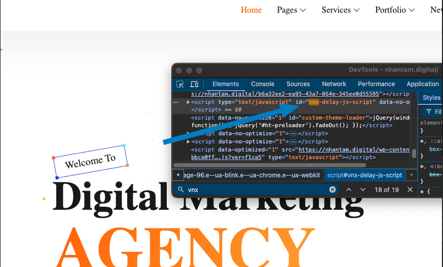 Vietnix: Case Study Nhantam.digital - Tối Ưu Tốc Độ Website 8 Trì hoãn tải các Javascript không quan trọng