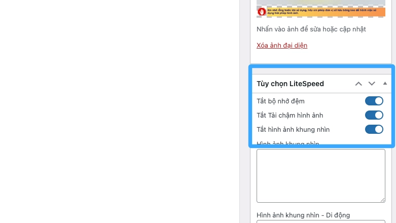 Vietnix: Tối Ưu Xuân An Vina - Case Study Tối Ưu Tốc Độ 6 Cấu hình cache ở Trang Chủ đã bị tắt