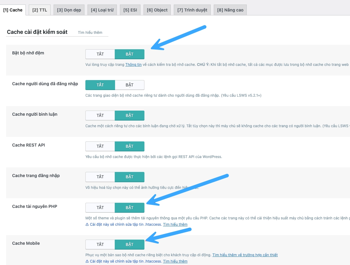 Vietnix: Tối Ưu Xuân An Vina - Case Study Tối Ưu Tốc Độ 7 Kiểm tra cấu hình cache cho website