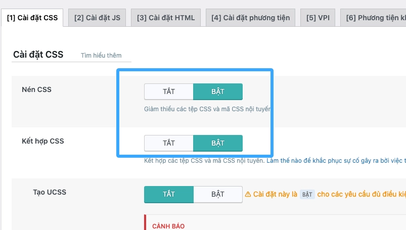 Vietnix: Tối Ưu Xuân An Vina - Case Study Tối Ưu Tốc Độ 8 Bật nén CSS và Kết hợp CSS
