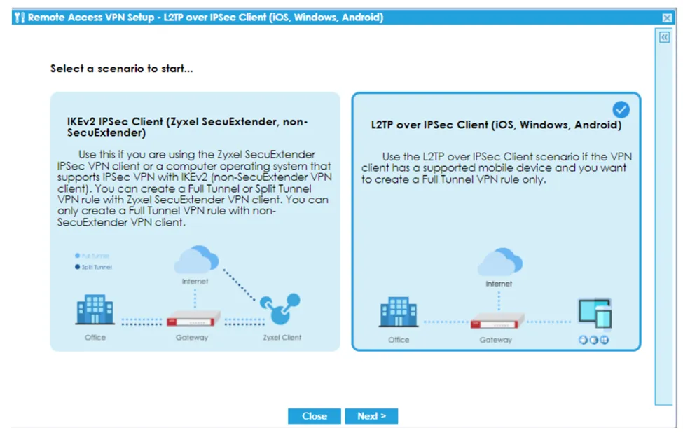 VPN Tunnel là gì? Tổng quan về giao thức VPN Tunneling 23 Chọn mô hình remote VPN