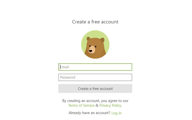 TunnelBear VPN là gì? Có nên sử dụng TunnelBear để fake IP hay không? 48 Đăng nhập TunnelBear VPN