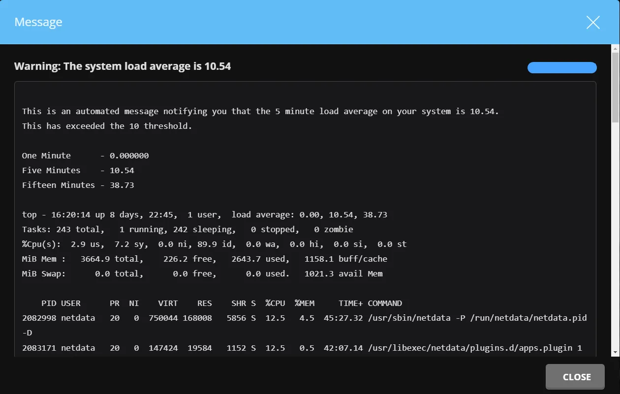 3 bước thay đổi cảnh báo The system load average trên DirectAdmin 14 3 bước thay đổi cảnh báo The system load average trên DirectAdmin