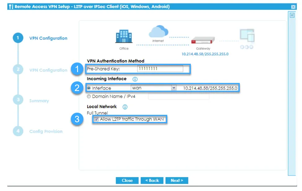 VPN Tunnel là gì? Tổng quan về giao thức VPN Tunneling 24 Chọn Incoming Interface và chọn loại tunnel