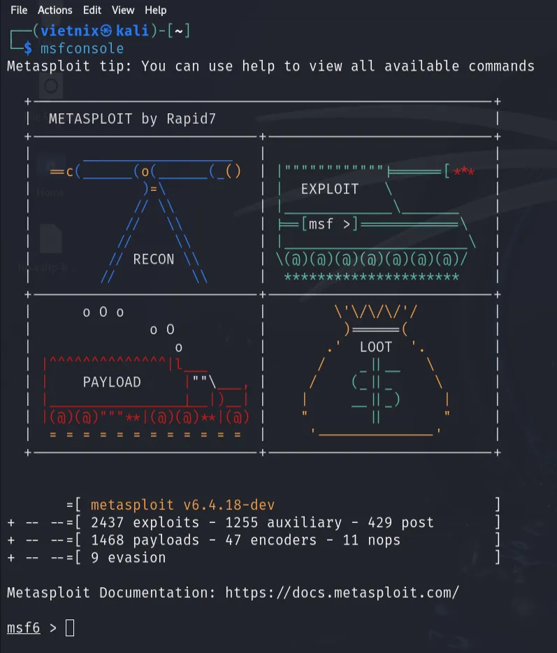 Kali Linux là gì? Tổng quan và 12 tính năng nổi bật của hệ điều hành 45 Công cụ metasploit trong Kali Linux