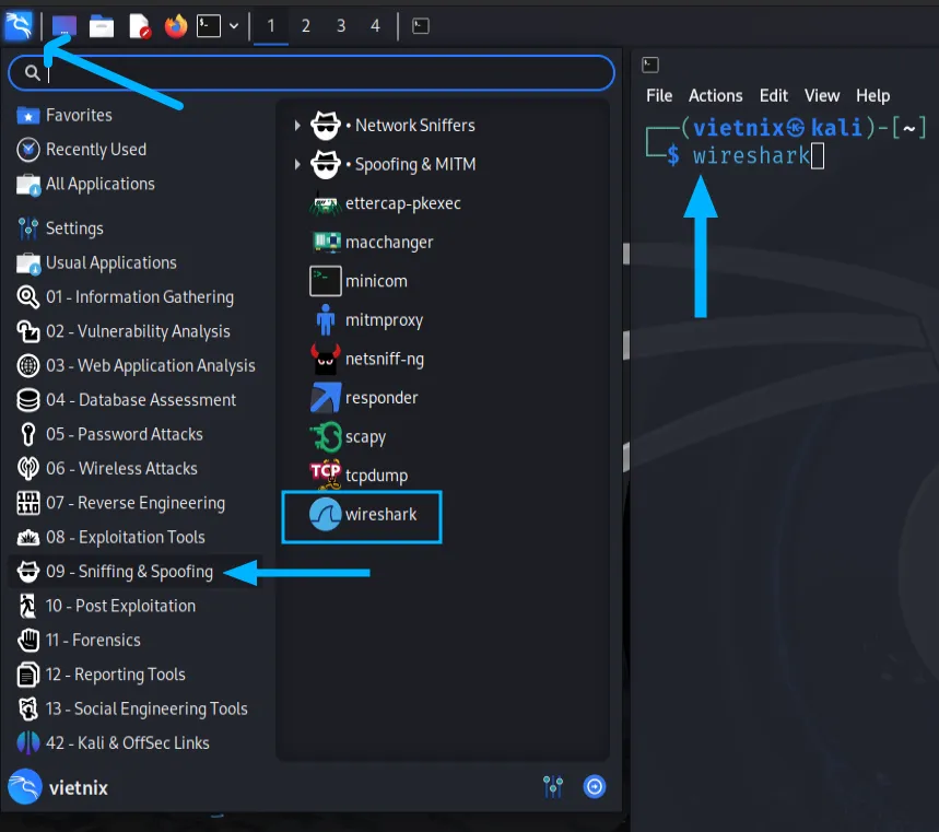 Kali Linux là gì? Tổng quan và 12 tính năng nổi bật của hệ điều hành 44 Công cụ wireshark trong Kali Linux