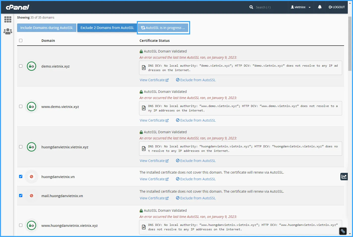 Hướng dẫn cài SSL trên hosting cPanel nhanh chóng và chi tiết nhất (Miễn phí và trả phí) 32 Bạn hãy chờ đợi trong ít phút để hoàn tất quá trình cài SSL trên hosting cPanel