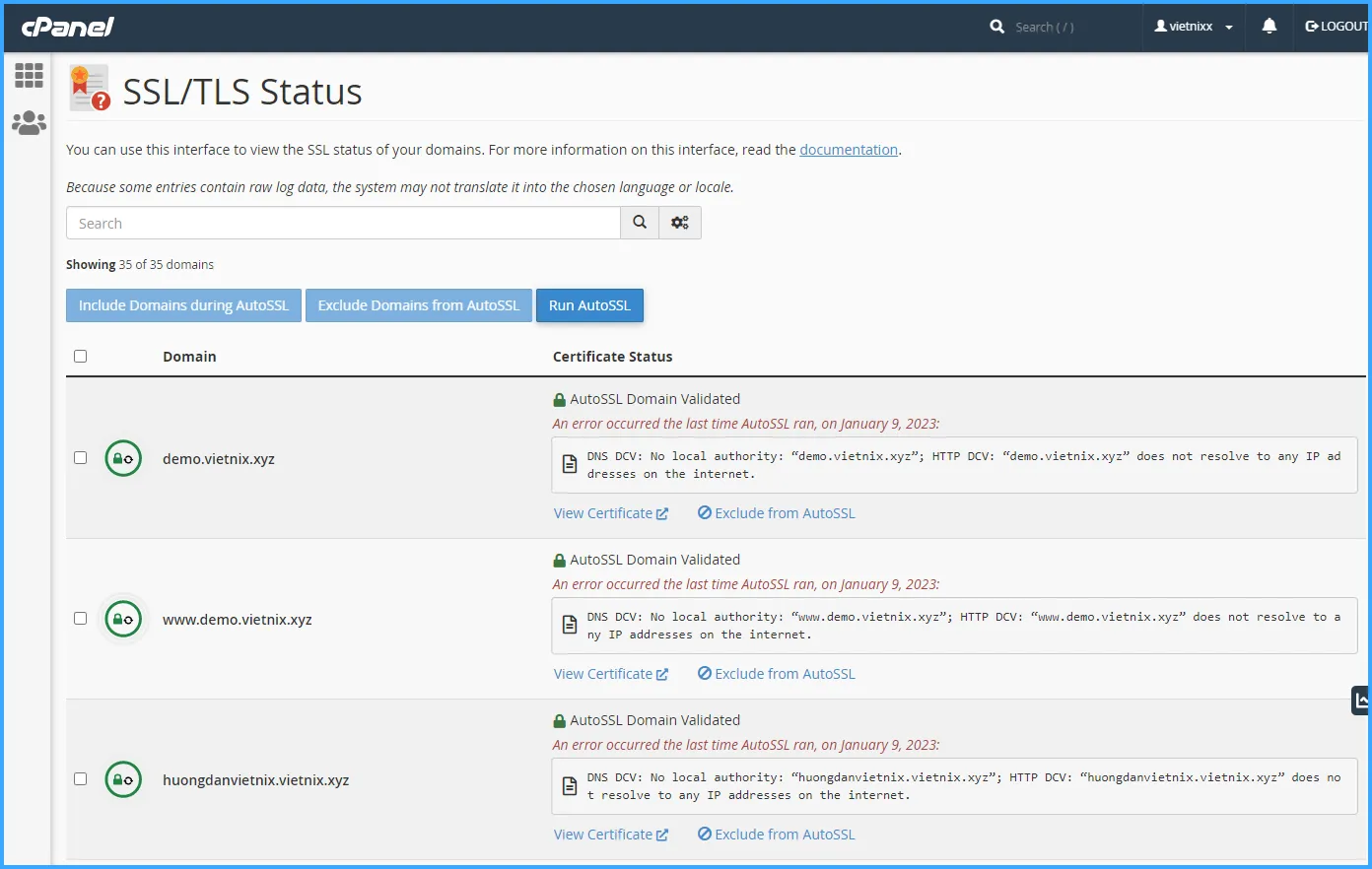 Hướng dẫn cài SSL trên hosting cPanel nhanh chóng và chi tiết nhất (Miễn phí và trả phí) 33 Đã cài SSL trên hosting cPanel thành công