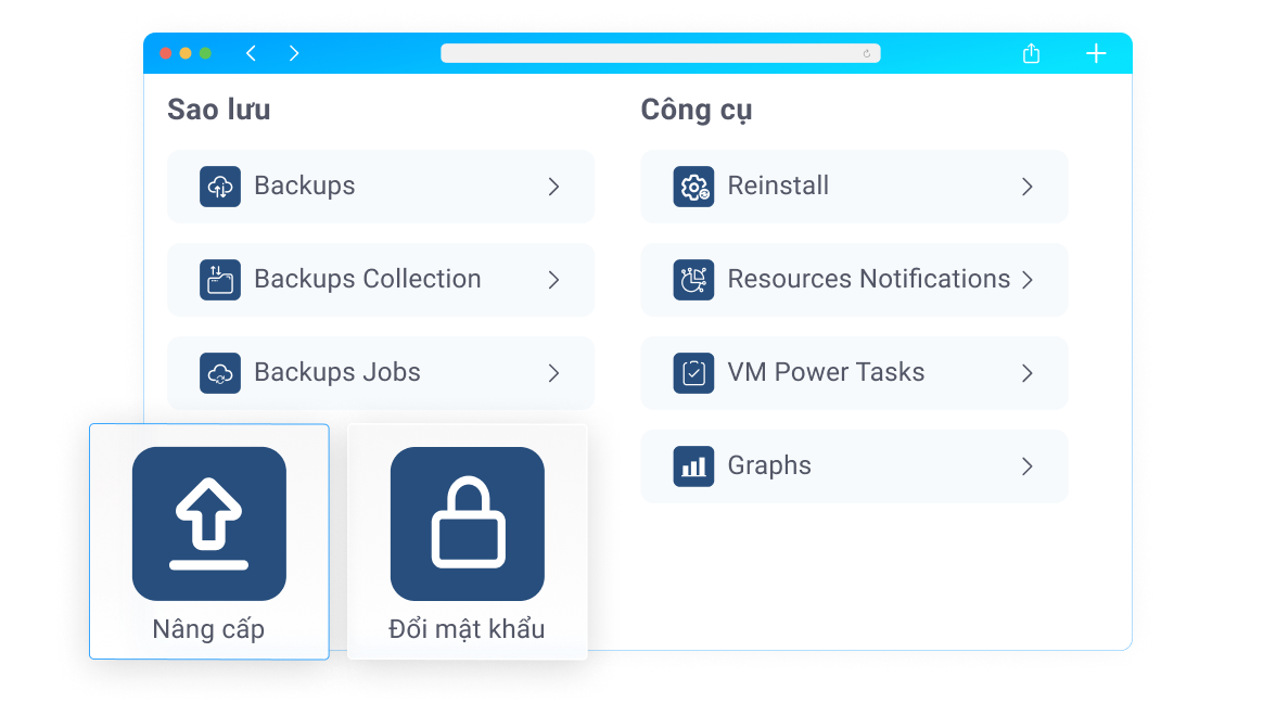 cấu hình vps linh hoạt, tiết kiệm chi phí
