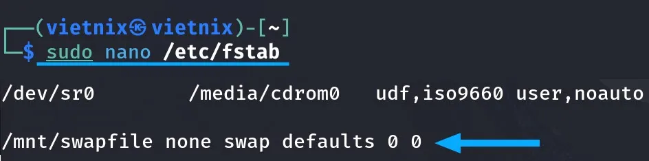 File và nội dung đã được thêm mới