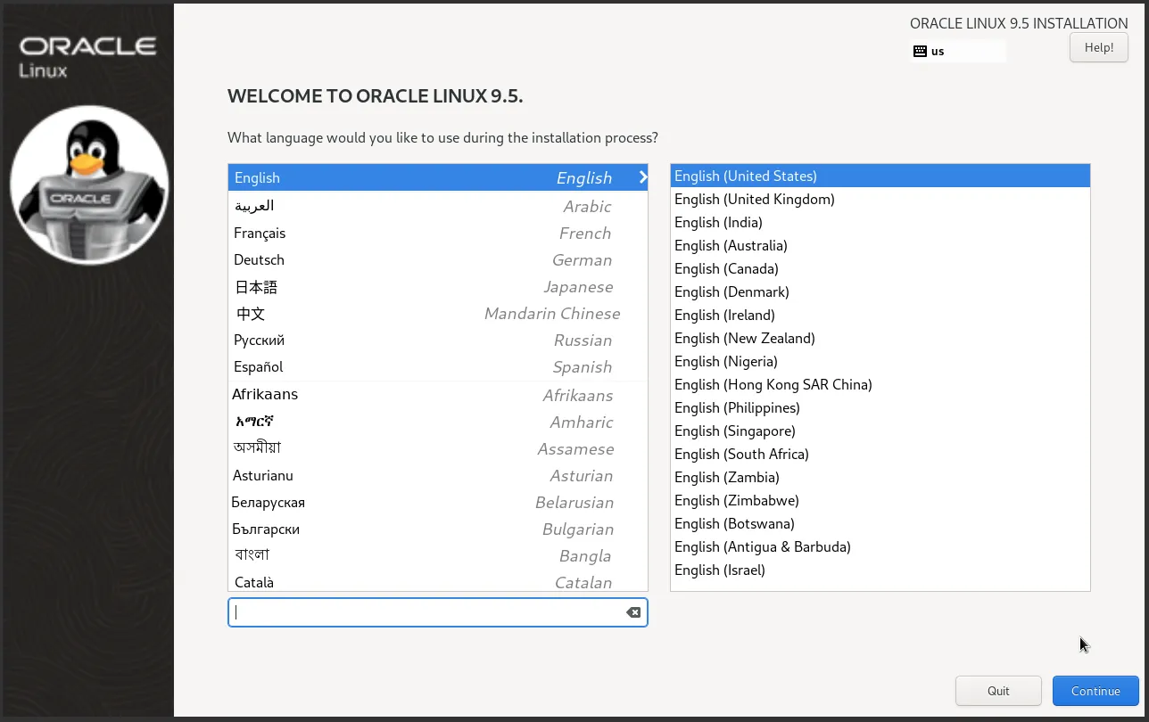 Oracle Linux là gì? Giải pháp thay thế CentOS 7 và những điều cần biết 31 Chọn ngôn ngữ sử dụng