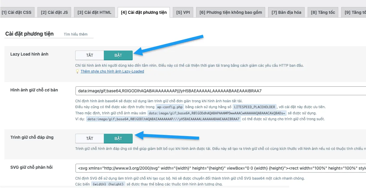 Vietnix: Tối Ưu Lộc Thiên - Case Study Tăng Tốc Website 10 Bật Lazyload hình ảnh và Trình giữ chỗ đáp ứng
