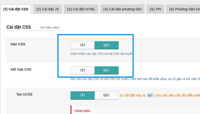 Vietnix: Tối Ưu Lộc Thiên - Case Study Tăng Tốc Website 6 Bật nén CSS