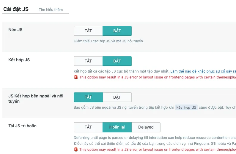 Vietnix: Tối Ưu Lộc Thiên - Case Study Tăng Tốc Website 8 Bật nén và tải JS trì hoãn