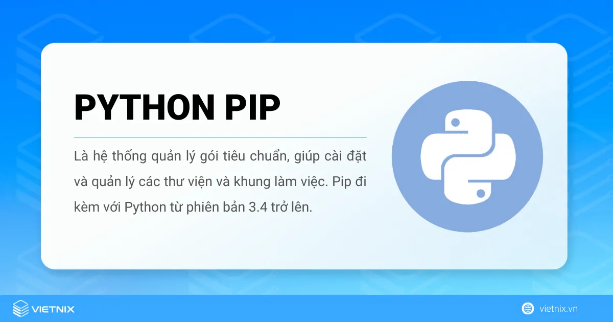 Hướng dẫn sử dụng pip trong Python chi tiết từ A-Z 2 Pip trong Python