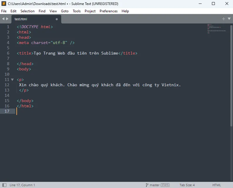HTML editor – Các công cụ soạn thảo HTML giúp tối ưu quá trình lập trình web 46 Sublime Text là trình soạn thảo mã nguồn