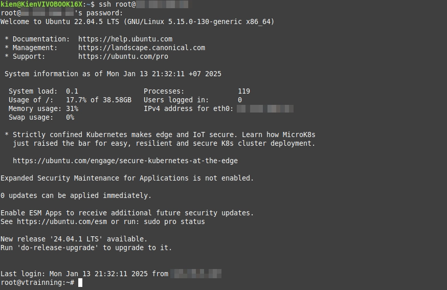 Cấu hình NGINX FastCGI Cache trên aaPanel: Tăng tốc website WordPress hiệu quả 18 SSH vào VPS/Server