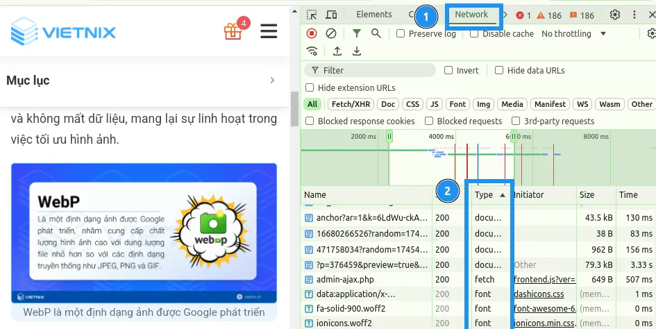 WebP là gì? Lợi ích, cách dùng & chuyển đổi ảnh WebP 36 Kiểm tra định dạng của ảnh trong cột