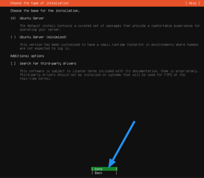 Cài đặt Ubuntu Server 24.04 LTS mới nhất: Hướng dẫn chi tiết 32 Chọn mặc định phiên bản Ubuntu Server