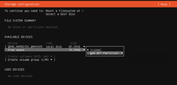 Cài đặt Ubuntu Server 24.04 LTS mới nhất: Hướng dẫn chi tiết 40 Gợi ý phân vùng thủ công