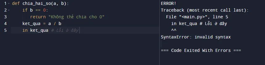 Debug là gì? Cách debug hiệu quả cho lập trình viên 21 Ví dụ thông báo lỗi