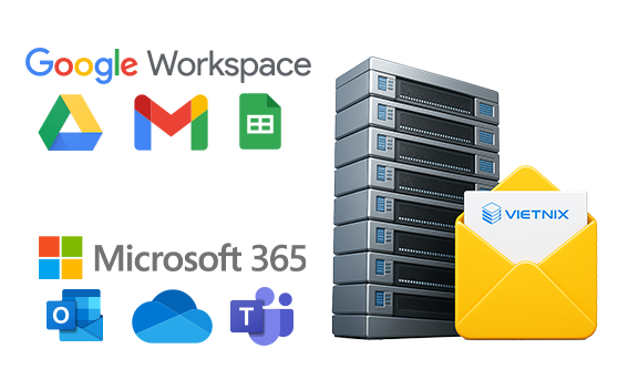 chuyển đổi dữ liệu liền mạch với email doanh nghiệp Vietnix