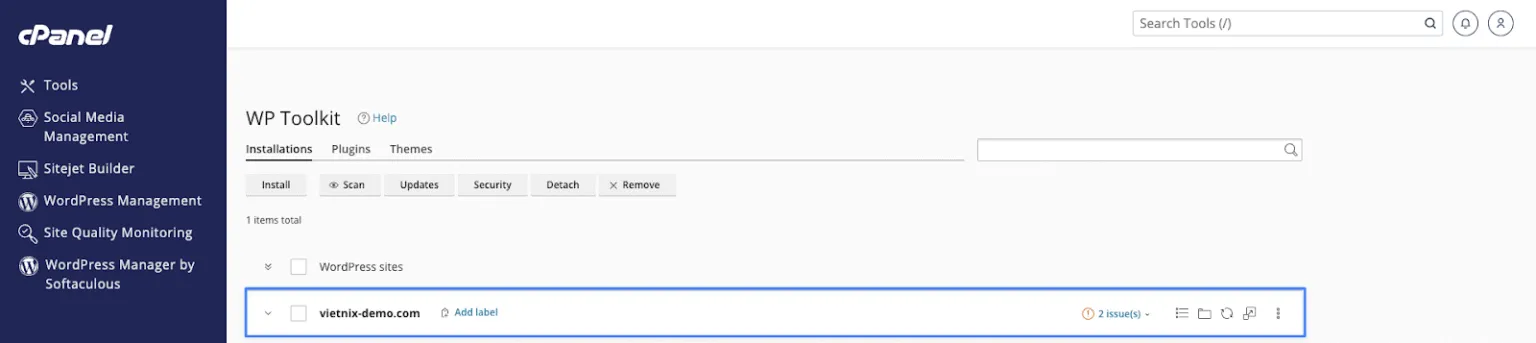 Chọn website WordPress