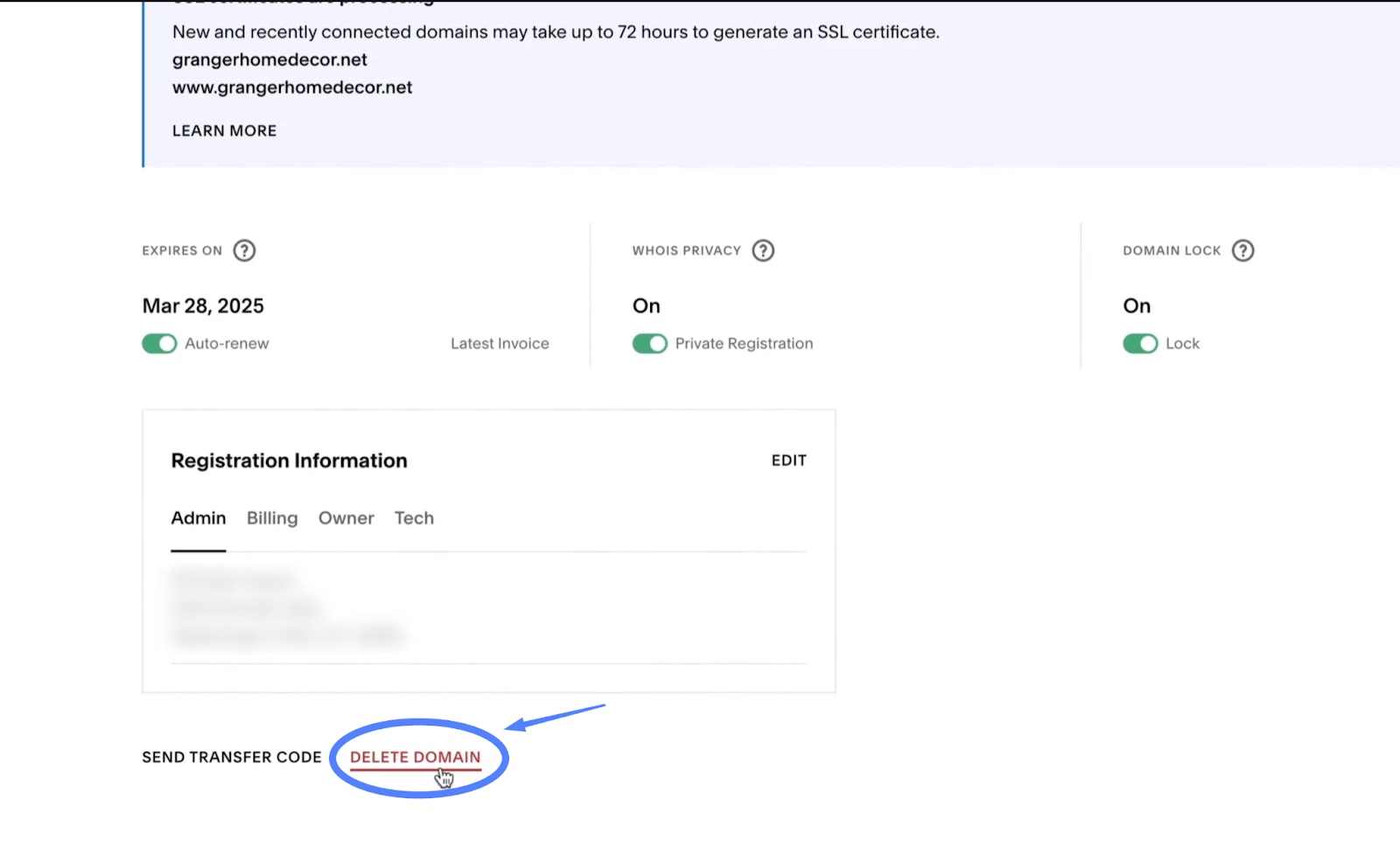 Hướng dẫn chi tiết cách xóa domain thông qua Google Domains và Domain Controller 27 Bước 2.2