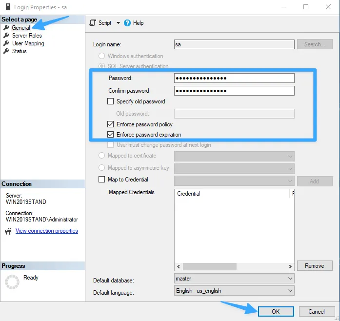 Đặt lại mật khẩu mới