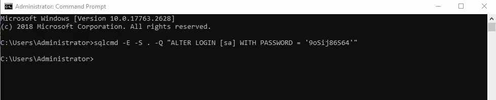 Command Prompt với lệnh SQLCMD hoàn chỉnh